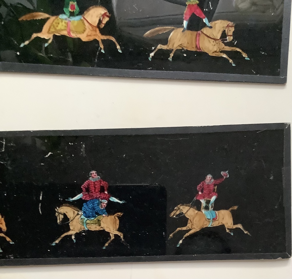 3 plaques de verre pour lantern magic - Cirques  - -photo-1