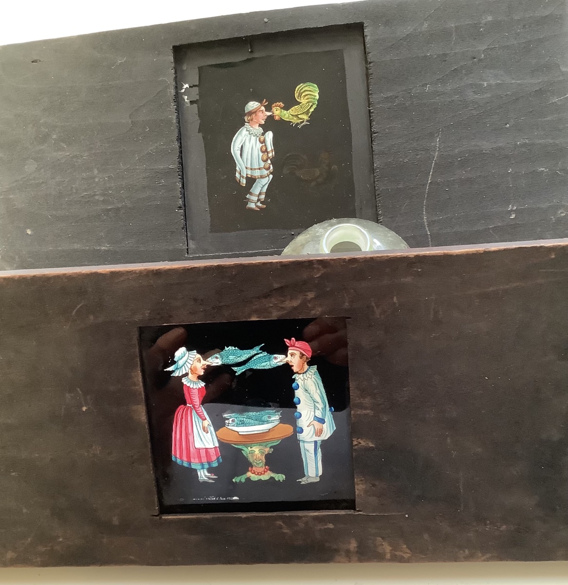 2 plaques de verre pour lantern magic-photo-2