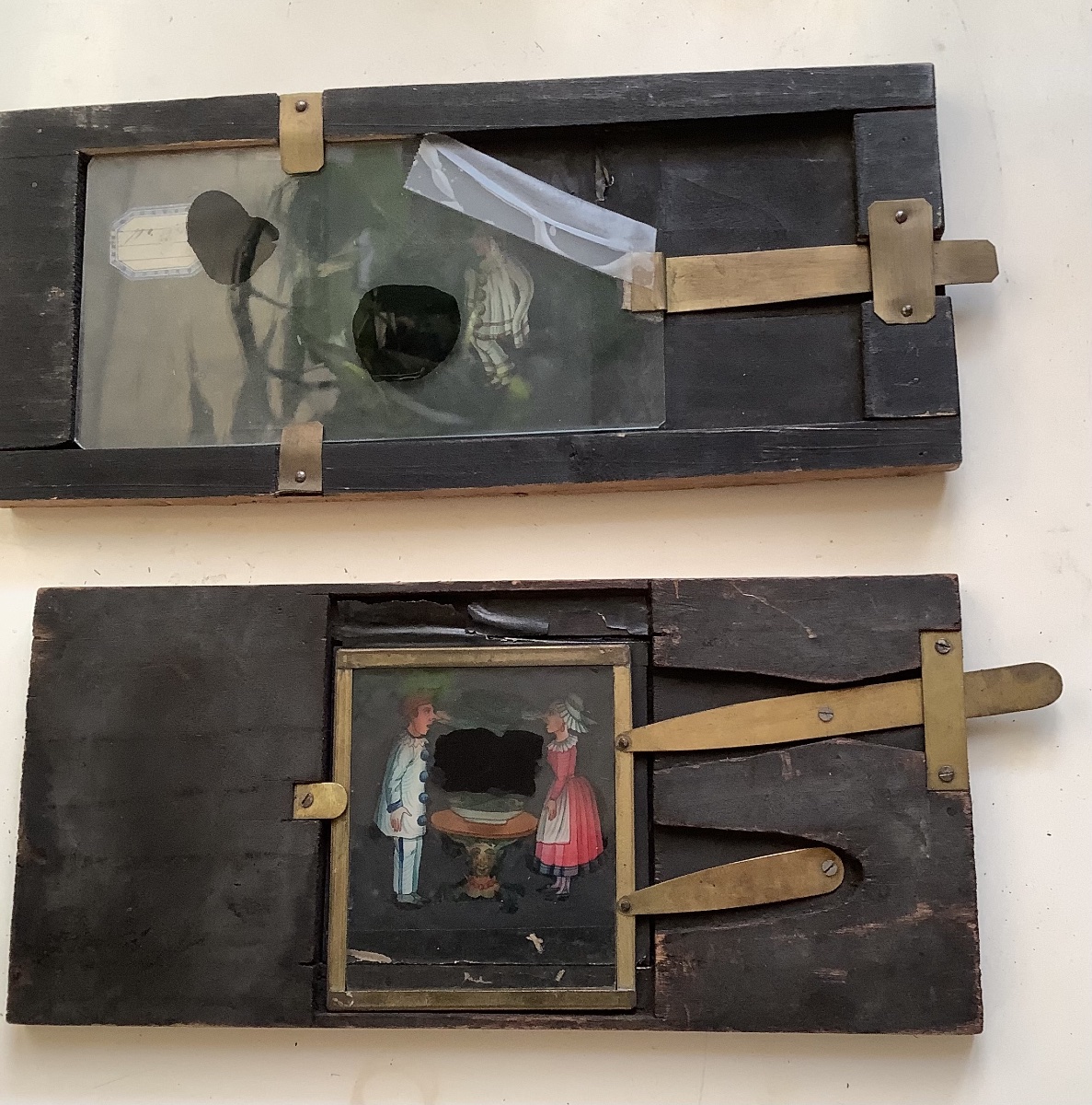 2 plaques de verre pour lantern magic-photo-4