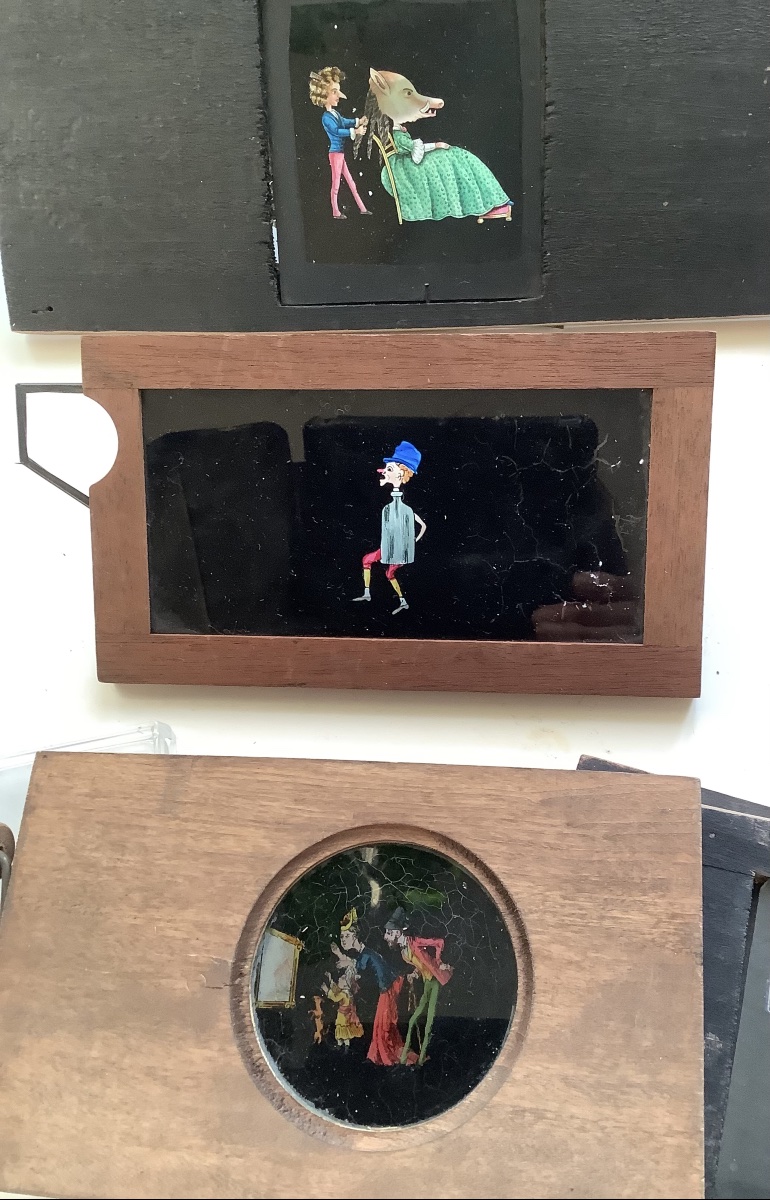 3 plaques de verre pour lantern magic-photo-2