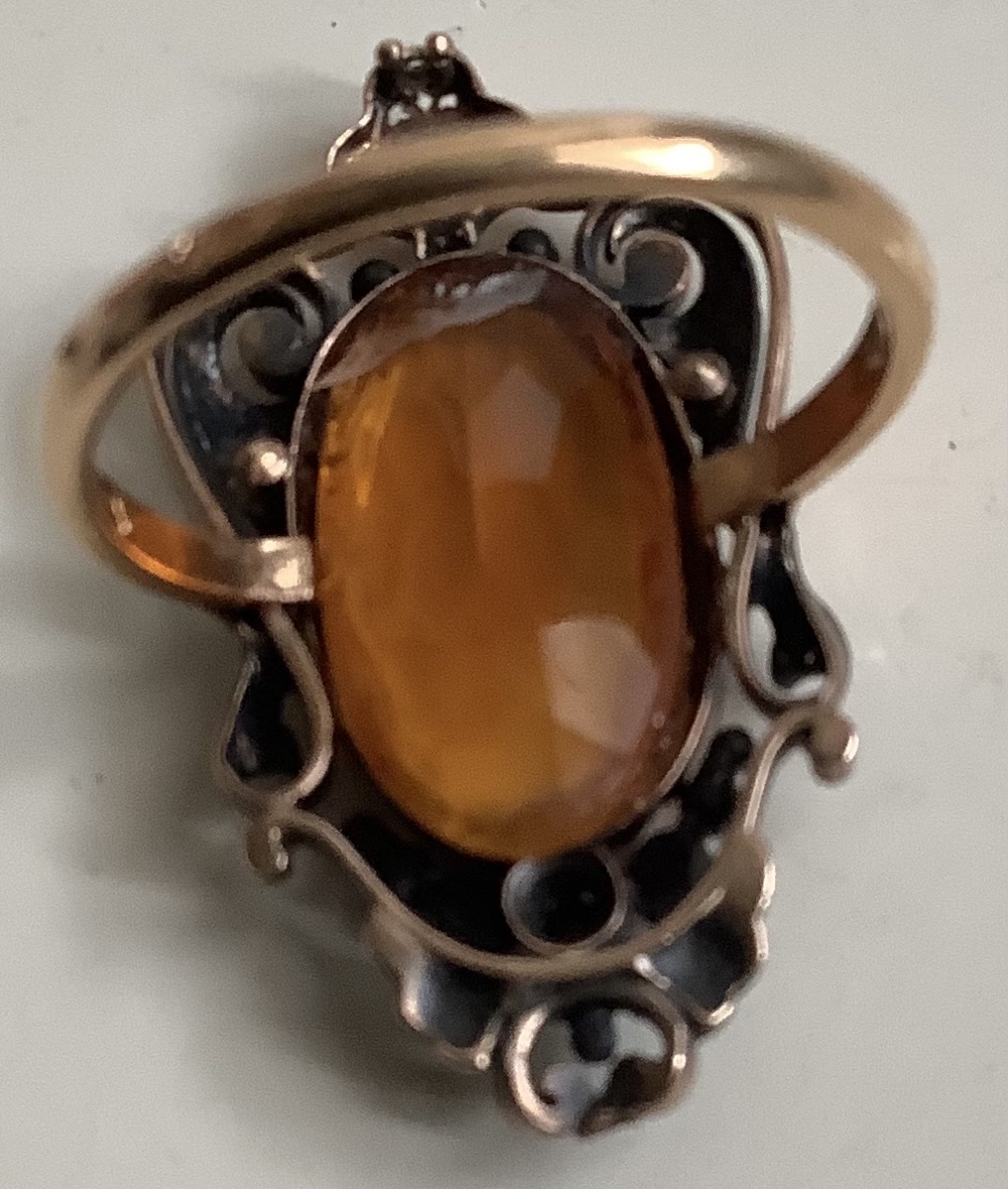 Bague en or 19 em siècle -photo-1