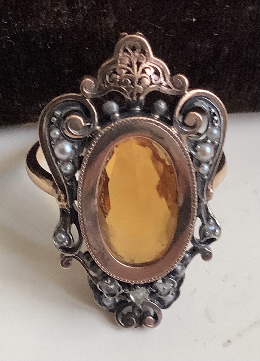 Bague en or 19 em siècle 