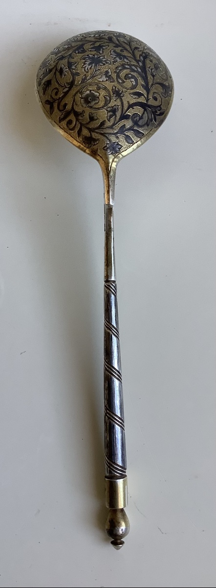 Russian Silver Caviar Spoon -photo-4