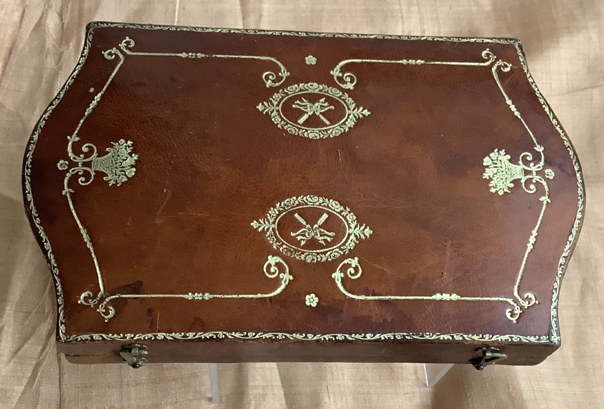 Coffret nécessaire de couture  en vermeil  XIX em siècle -photo-4