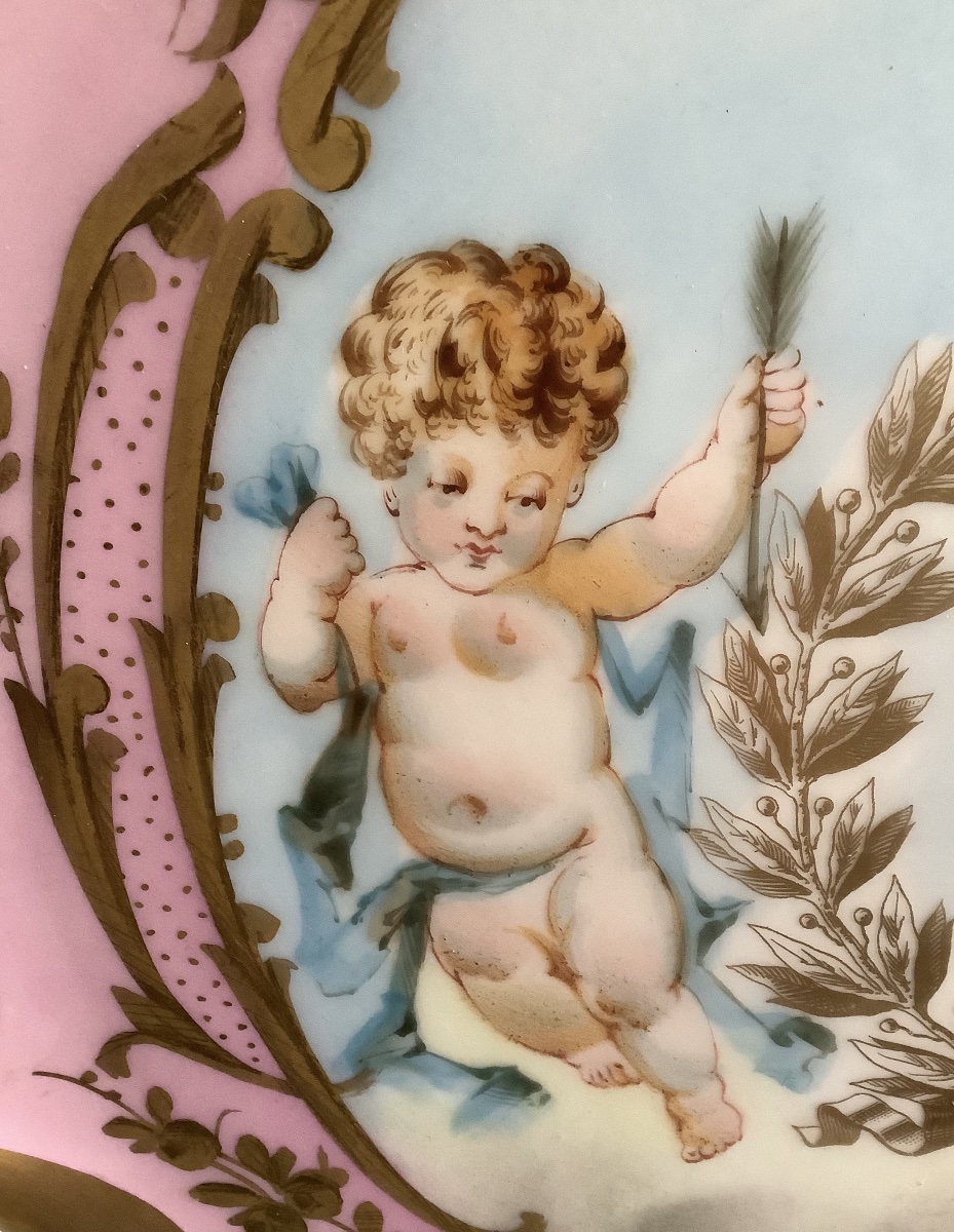 A Sèvres Porcelain Plate Decorated With Two Children-photo-4