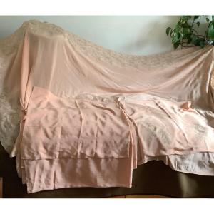 Silk Birth Sheets With Calais Lace