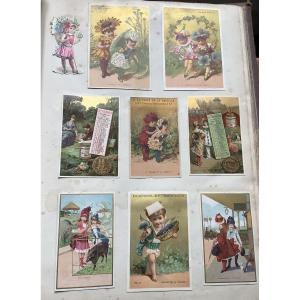 Album de chromolithographies  226 cartes en 19em siècle 