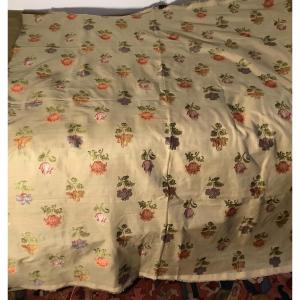 Silk Fabric Decorated With Flowers
