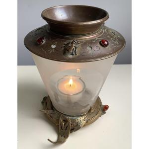 Photophore en bronze 1900