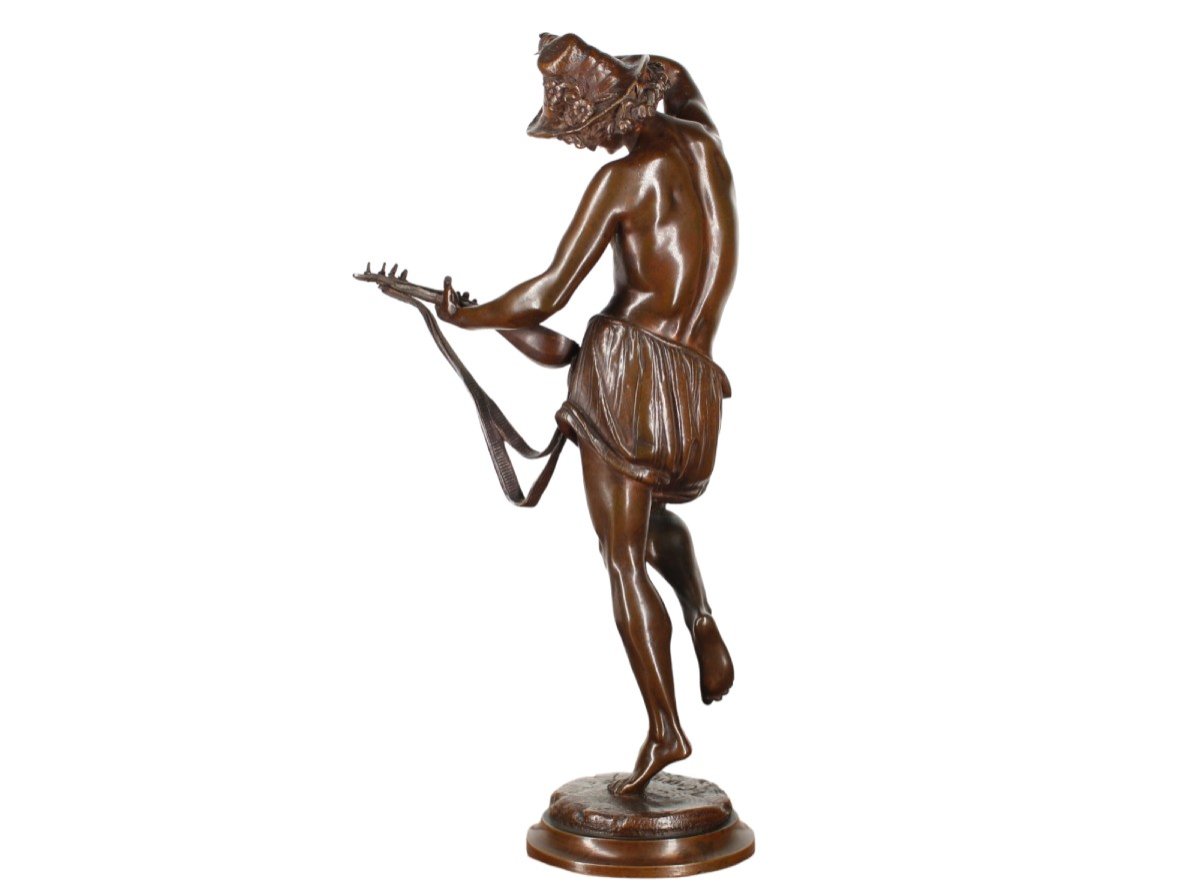Bronze Proof - Mandolin Player - Albert Carrier-belleuse - Founder Collin & Cie Paris-photo-3