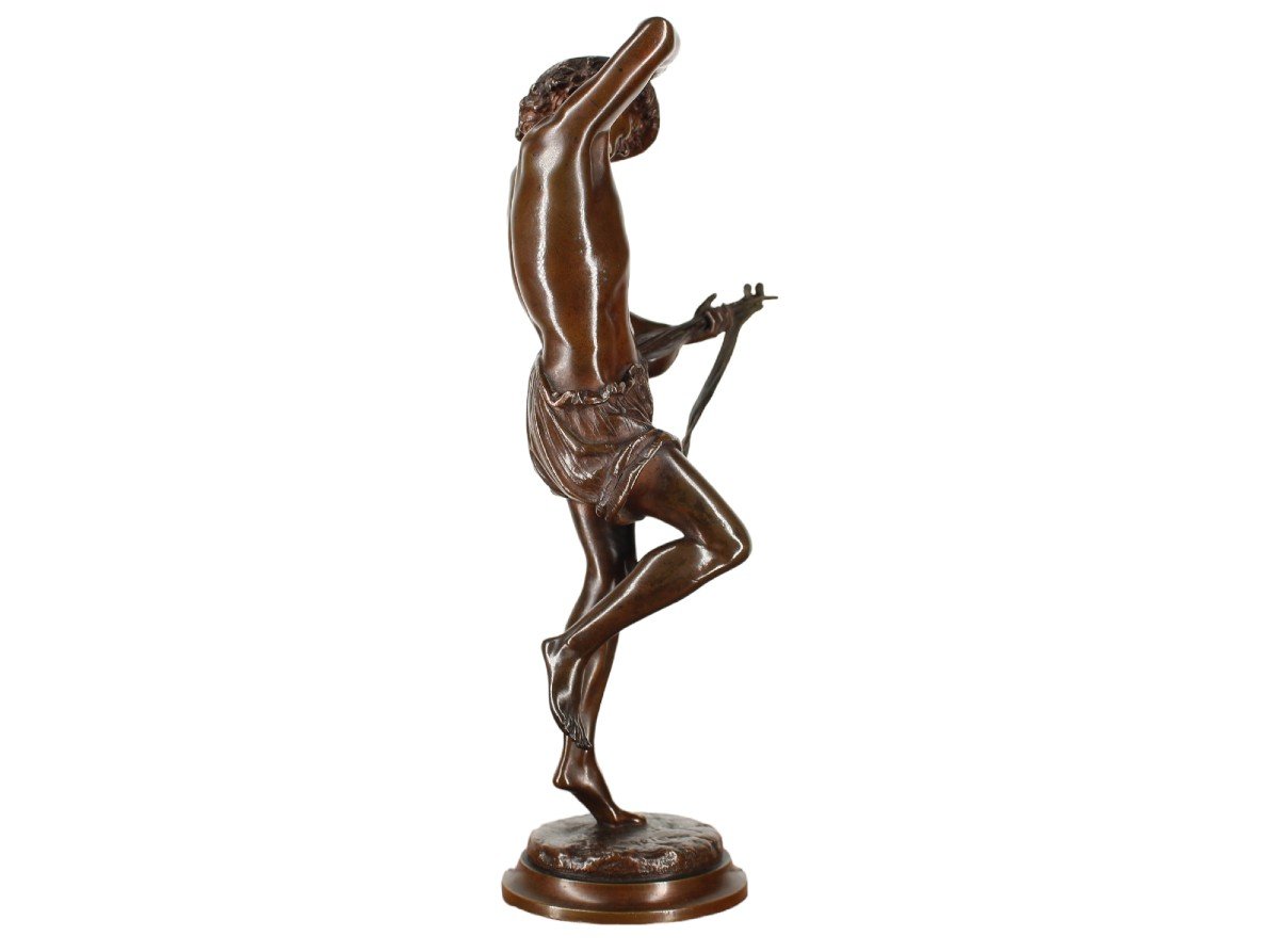 Bronze Proof - Mandolin Player - Albert Carrier-belleuse - Founder Collin & Cie Paris-photo-1