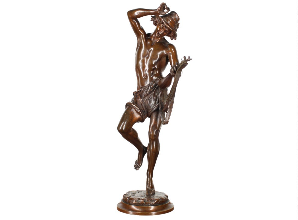 Bronze Proof - Mandolin Player - Albert Carrier-belleuse - Founder Collin & Cie Paris