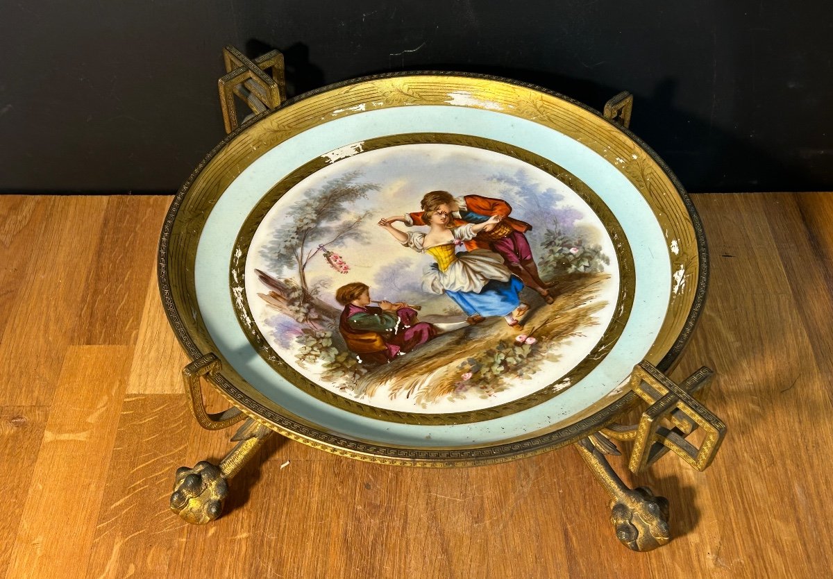 Dish Center Table Porcelain And Bronze Prestige Manufacture De Sèvres Louis Phillipe 1847