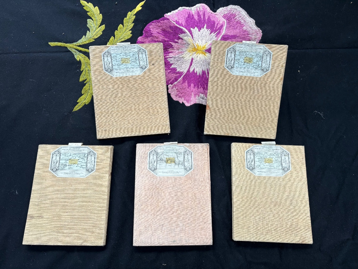 Lot de 5 cartes de Cassini entre 1756 et 1815