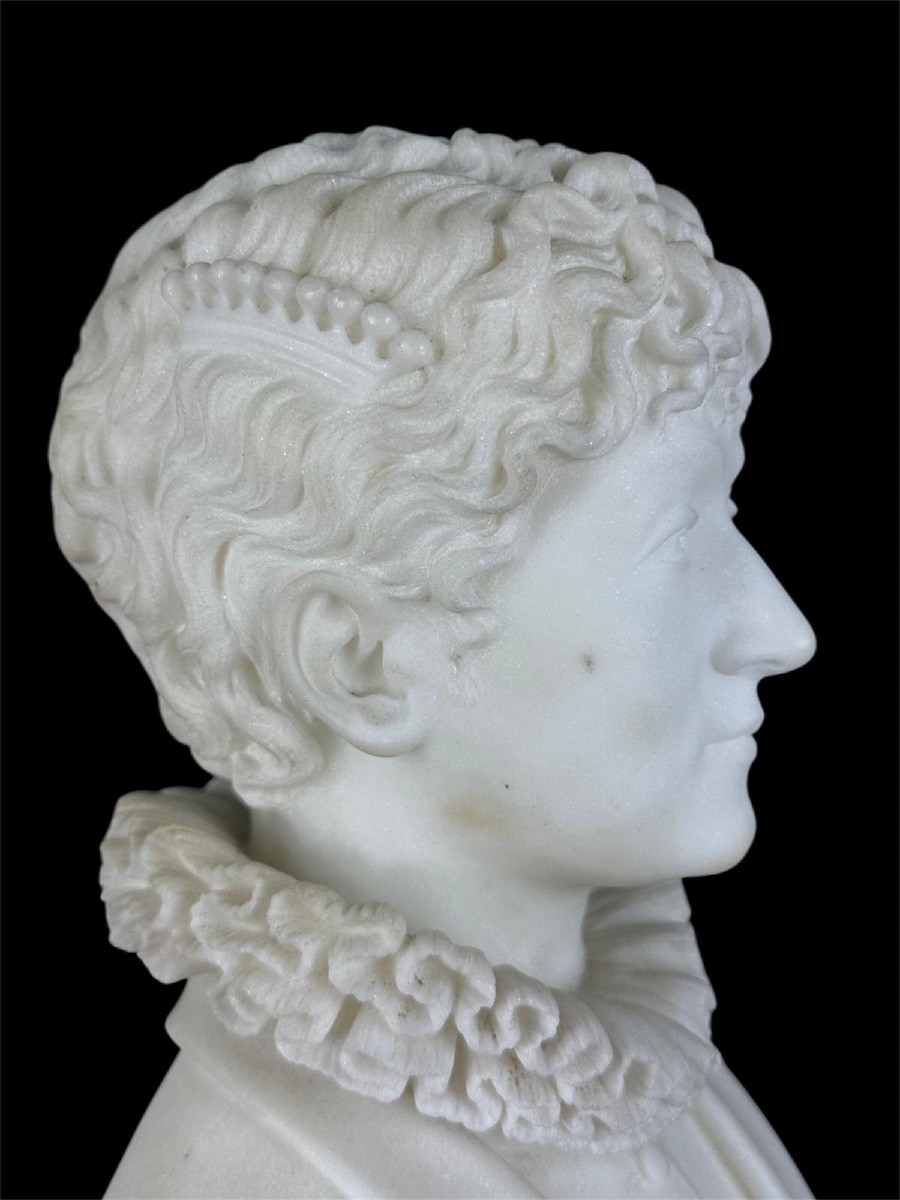 Marble Cast - Queen Alexandra, Wife Of King Edward VII -photo-3