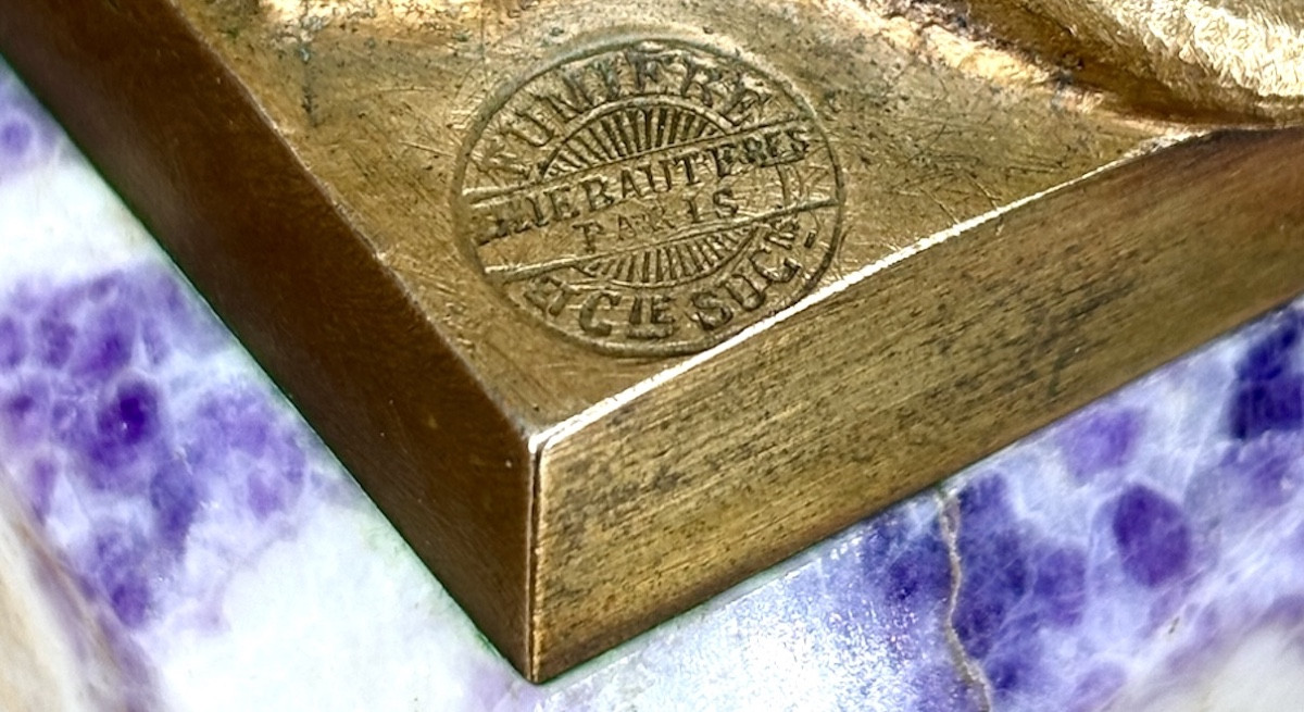 Gilt Bronze/gilt-brown Cast - Lion Of Belfort - Auguste Bartholdi - Foundry: Thiebaut Fumiere -photo-3