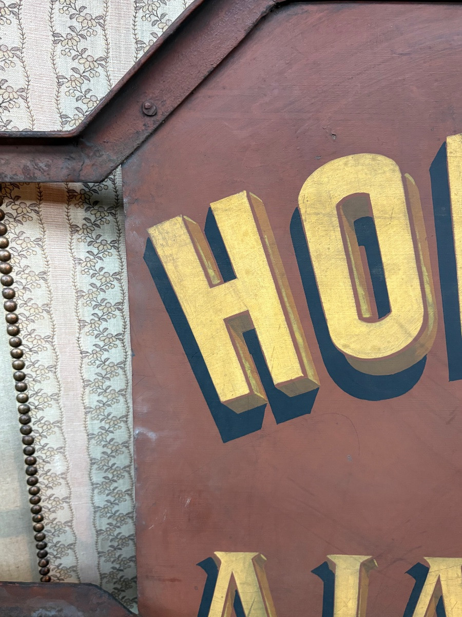 Iron Sign For Watch And Jewelry Shop "at The Golden Sheaf"-photo-2