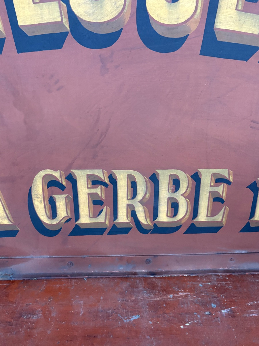 Iron Sign For Watch And Jewelry Shop "at The Golden Sheaf"-photo-5