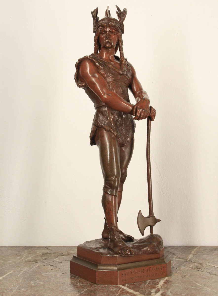 Épreuve en bronze - Le Gaulois Vercingetorix - Marcel Debut - Prix de Rome -photo-1