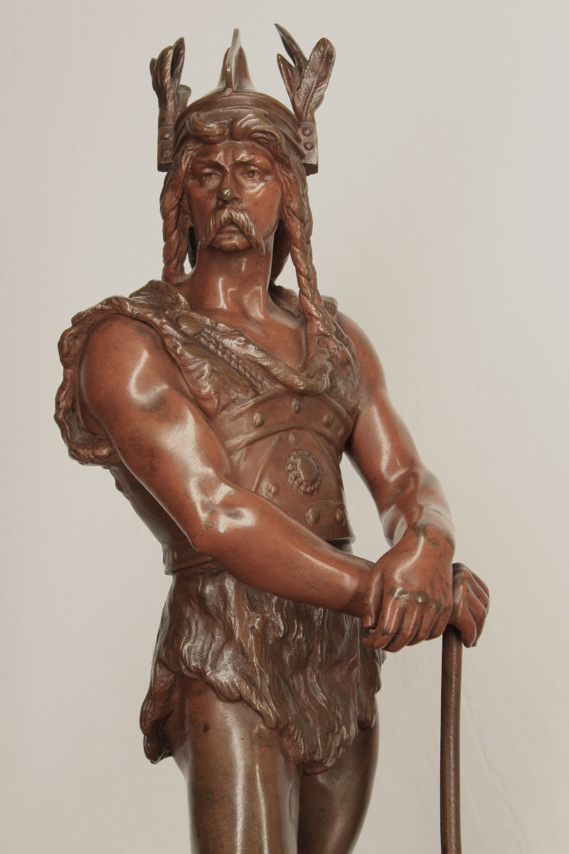 Épreuve en bronze - Le Gaulois Vercingetorix - Marcel Debut - Prix de Rome -photo-2