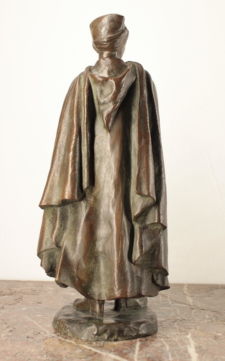 Orientalist Bronze Sculpture - Sapphires, Zouave - Military -photo-4