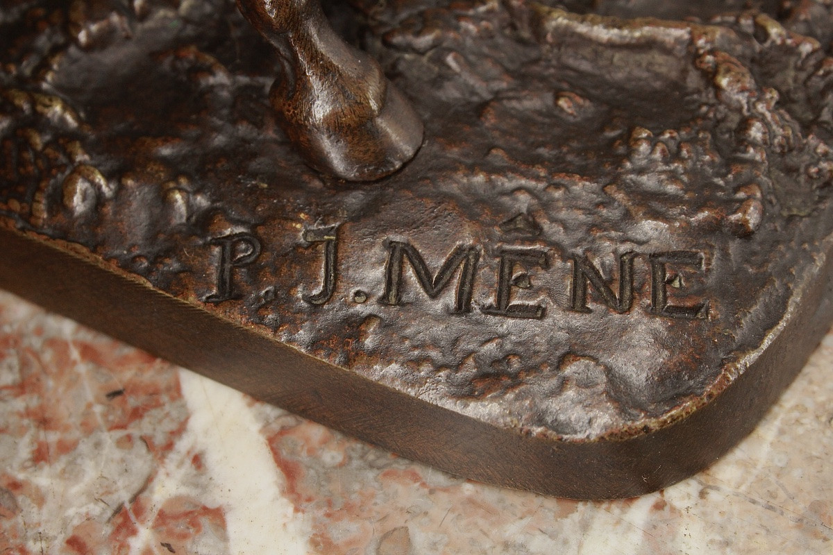 Equestrian Bronze - Thoroughbred Horse - Ibrahim - Pierre Jules Leads -photo-1