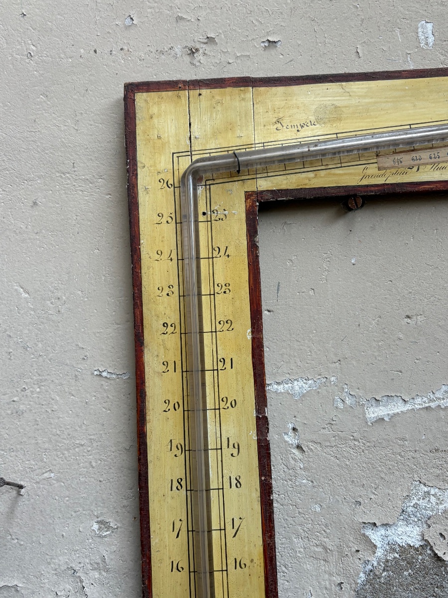 Exceptional Right-angle Siphon Barometer By Guieu Of Lyon – 19th Century-photo-1