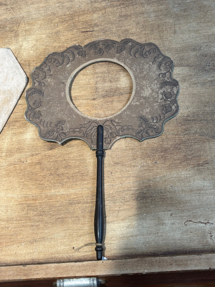 Collection Of Antique 19th-century Hand-held Screens-photo-3