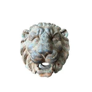 Lion Head In Cast Iron Fountain