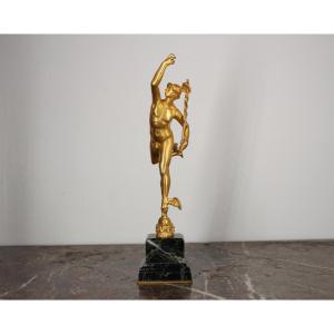 Bronze doré - Mercure Volant - Attribué à Louis Guillaume Fulconis d’après Jean de Bologne 