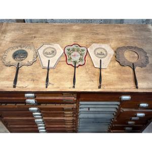 Collection Of Antique 19th-century Hand-held Screens