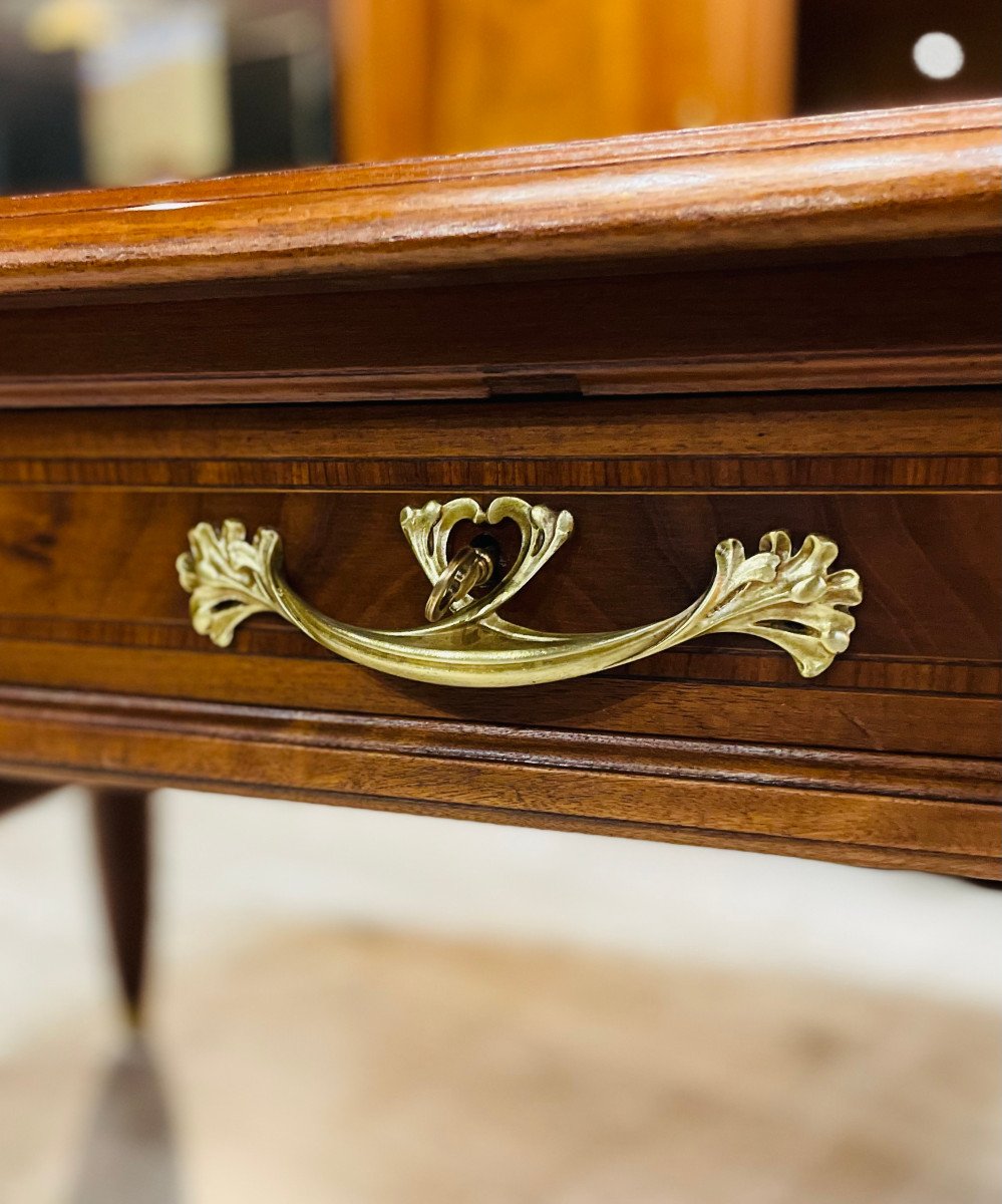 Cabinet De Travail Art Déco Louis Majorelle Nancy Modèle Médaillons-photo-5