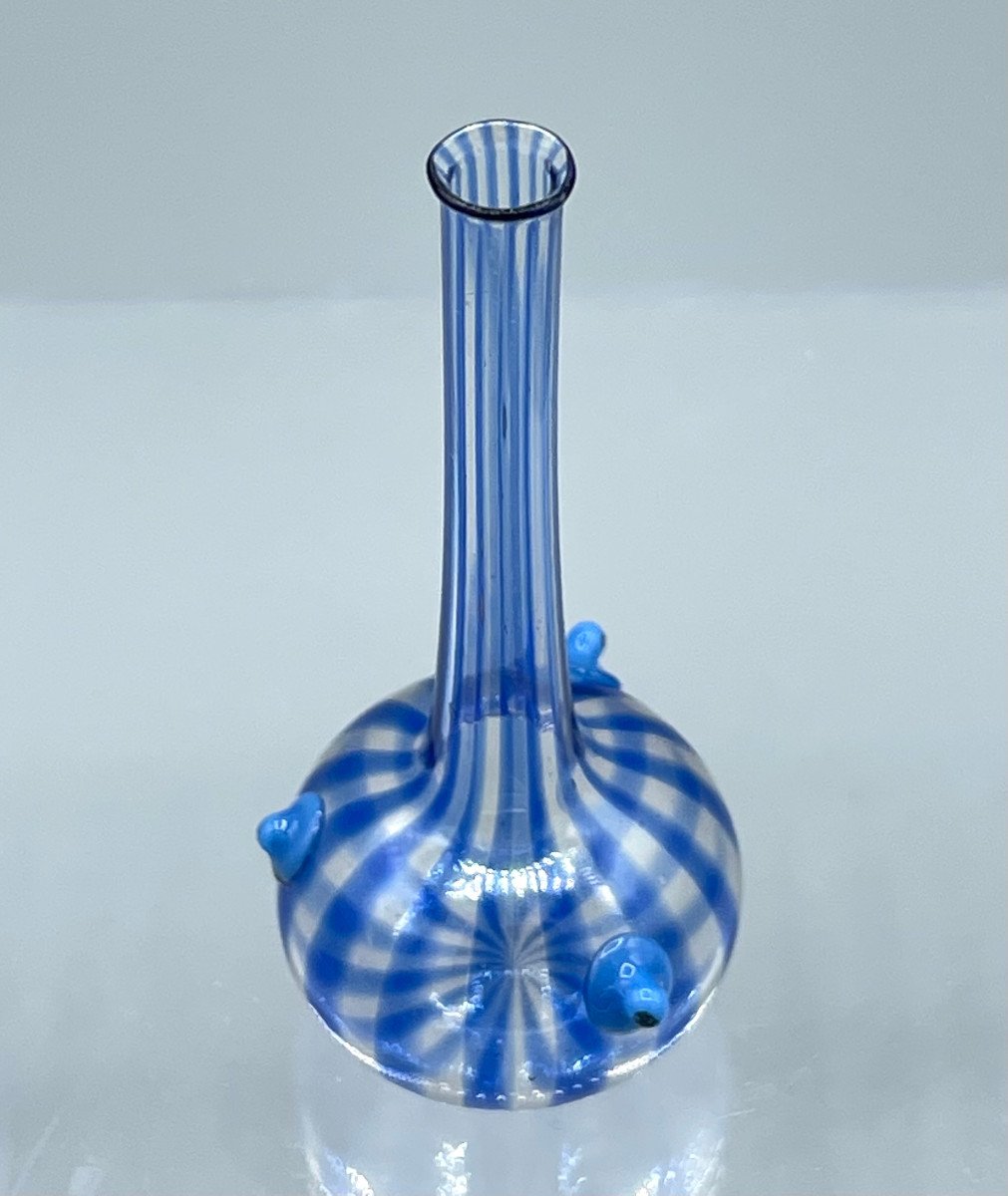 Art Deco Bijou Vase Glass Cabochons Charles Schneider-photo-4