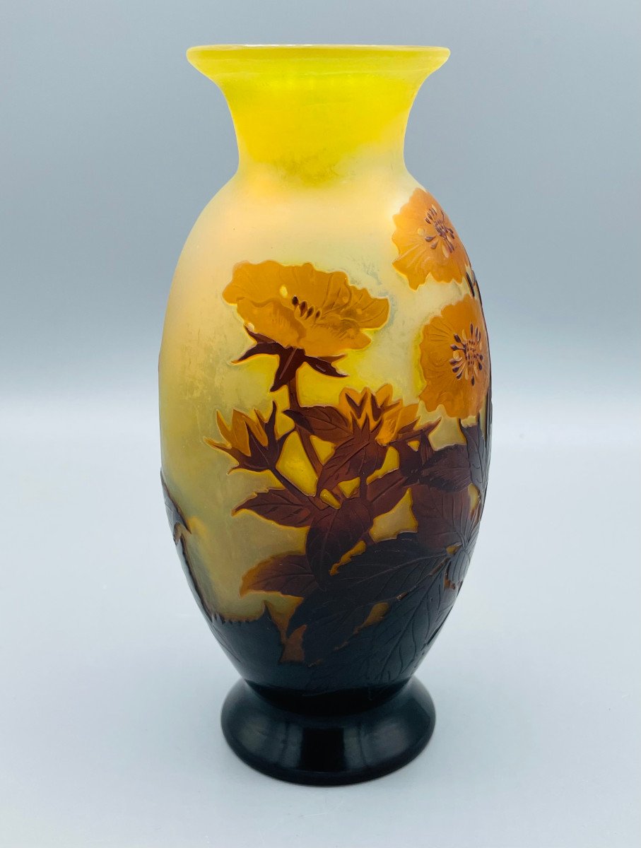 Superb Art Nouveau Vase By Emile Gallé In Nancy 1900-photo-2