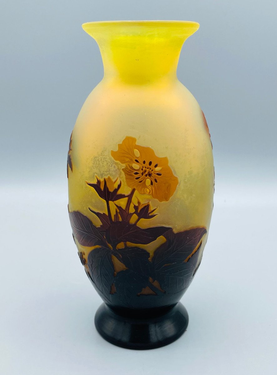 Superb Art Nouveau Vase By Emile Gallé In Nancy 1900-photo-3