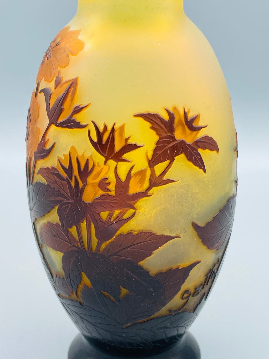 Superb Art Nouveau Vase By Emile Gallé In Nancy 1900-photo-4