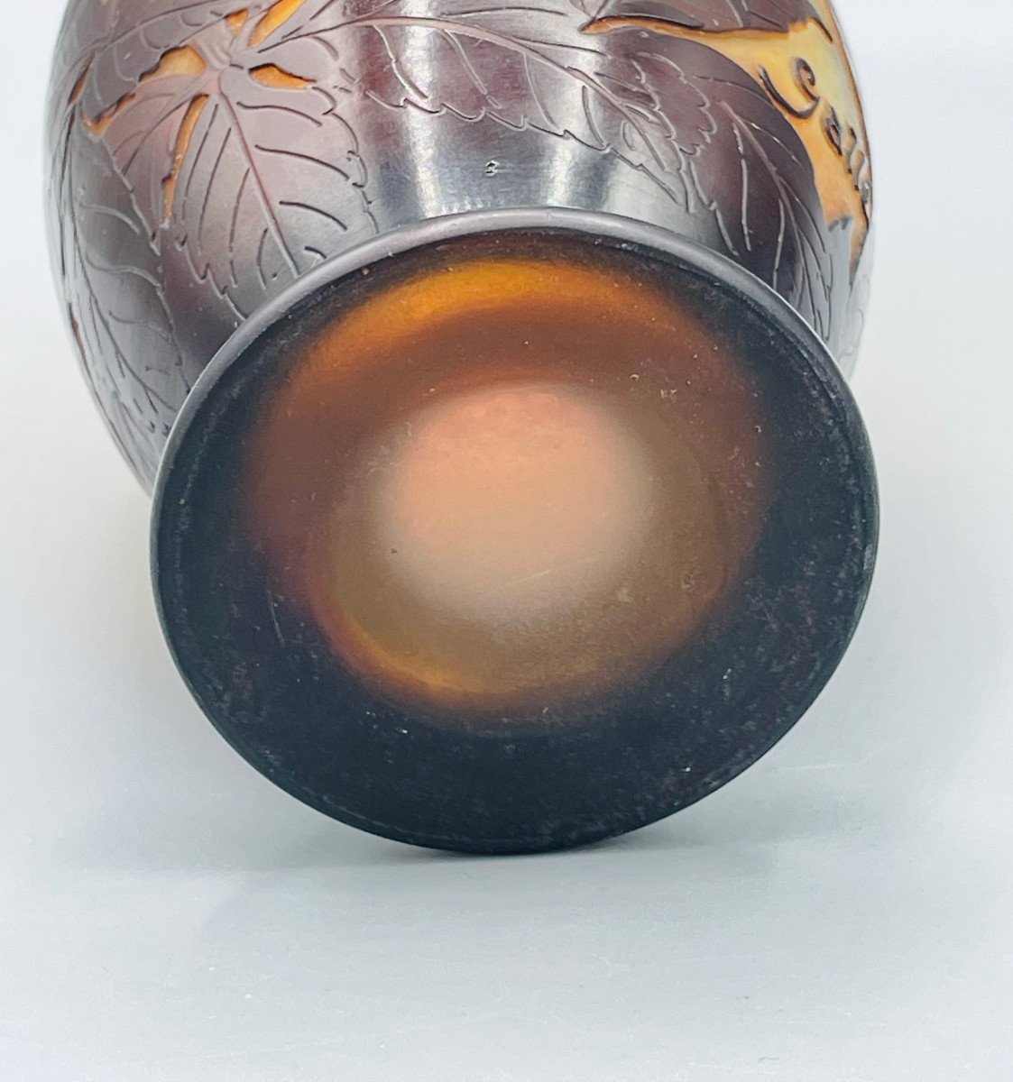 Superb Art Nouveau Vase By Emile Gallé In Nancy 1900-photo-8