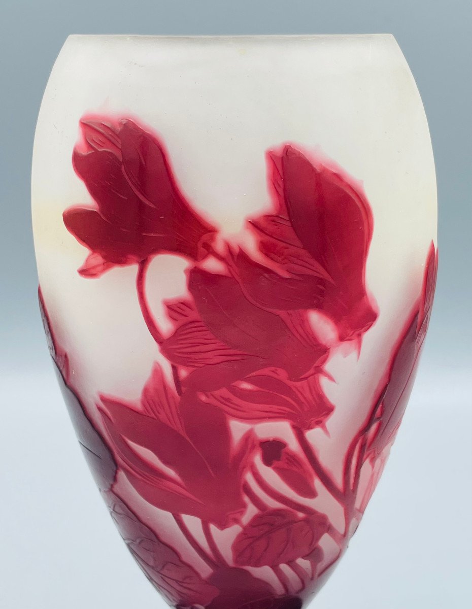 Art Nouveau Vase With Cyclamen Emile Gallé Nancy 1900-photo-4
