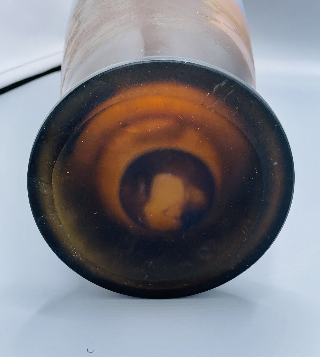 Important Vase Art Nouveau Paysage Vosgien Emile Gallé Nancy-photo-8