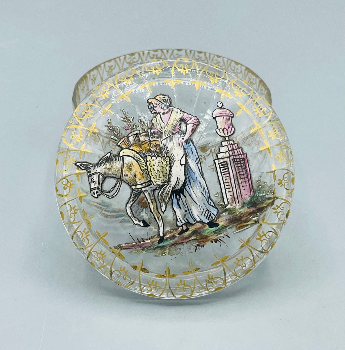 Small Art Nouveau Candy Box Cristallerie Gallé In Nancy-photo-1