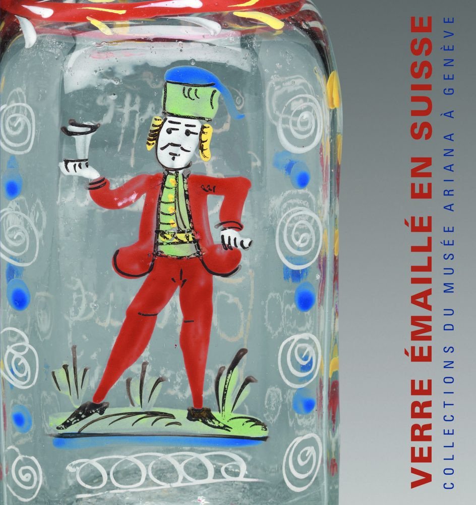 Flacon En Verre Soufflé Et Peint "Flühli" XVIIIe - XIXe Suisse Ou Alsace Bouteille-photo-7