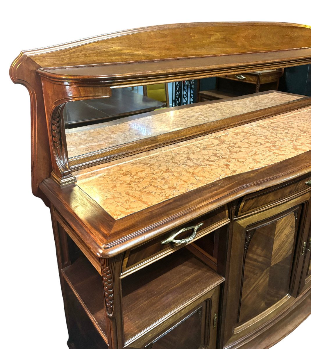 Art Nouveau Ears Of Wheat Buffet Louis Majorelle Nancy-photo-6