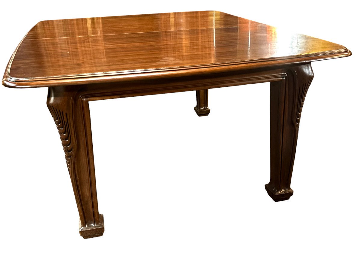 Art Nouveau Ears Of Wheat Dining Table Louis Majorelle Nancy -photo-2