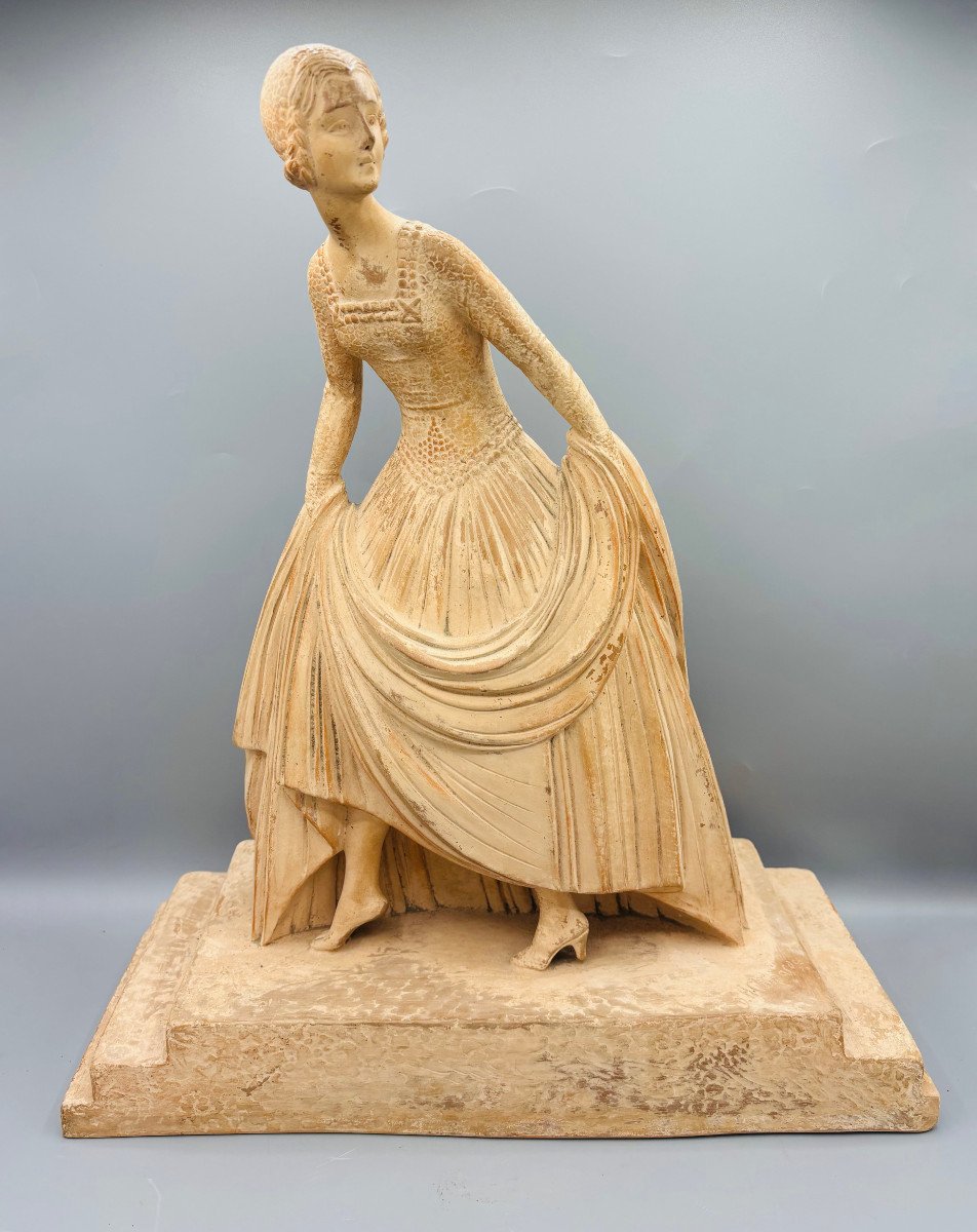 Art Deco Terracotta Sculpture "cinderella" D. H. Chiparus