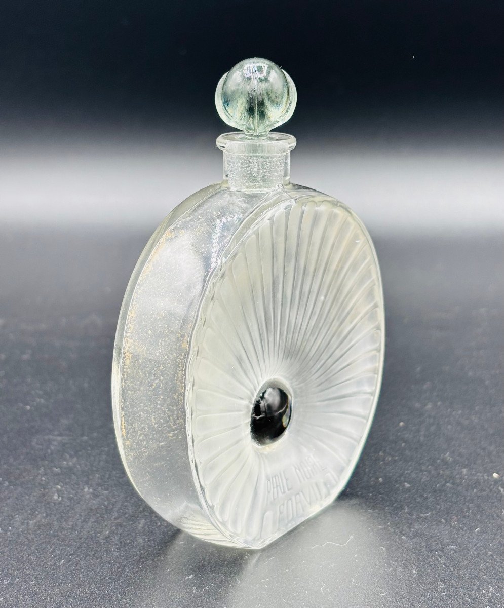 Art Deco René Lalique Perfume Bottle "la Perle Noire" For Forvil-photo-3