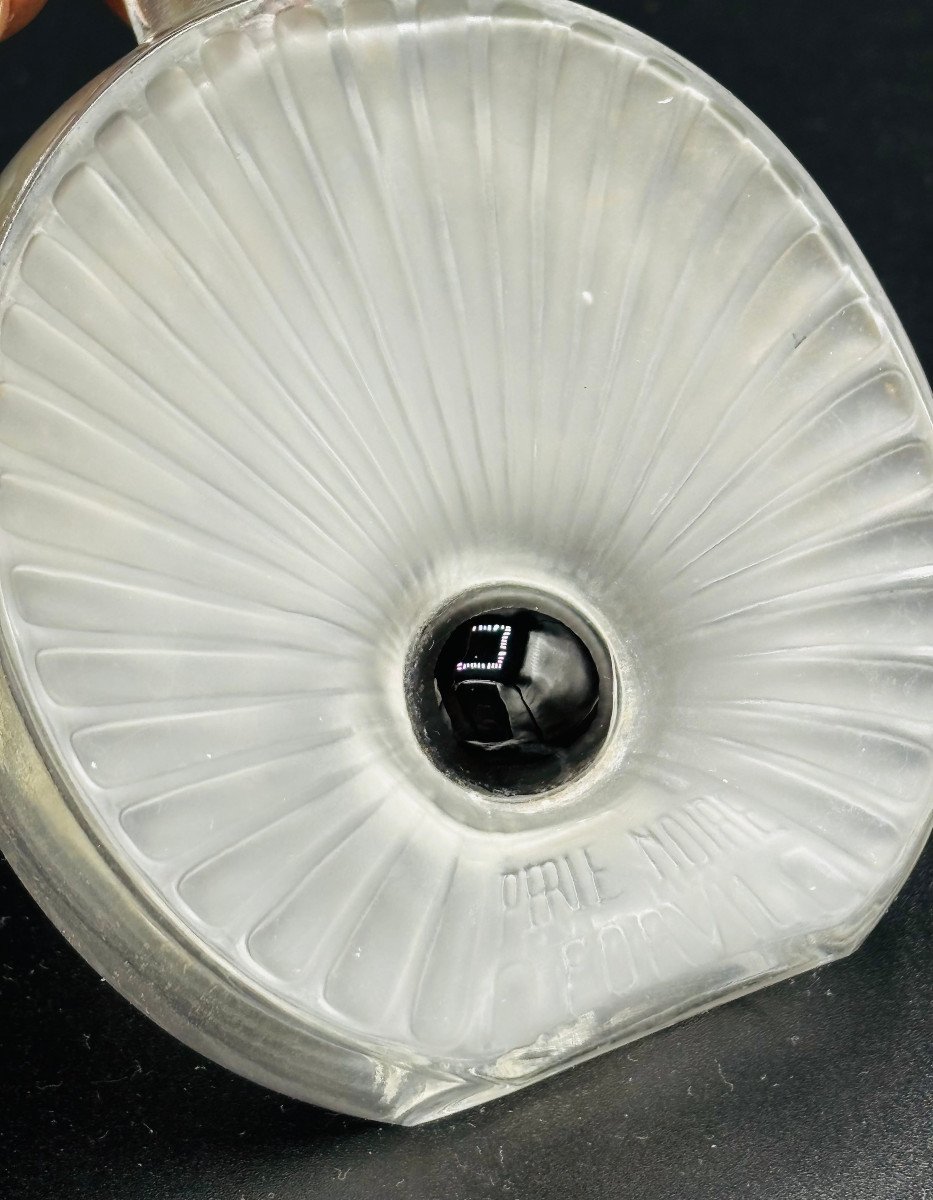 Art Deco René Lalique Perfume Bottle "la Perle Noire" For Forvil-photo-4