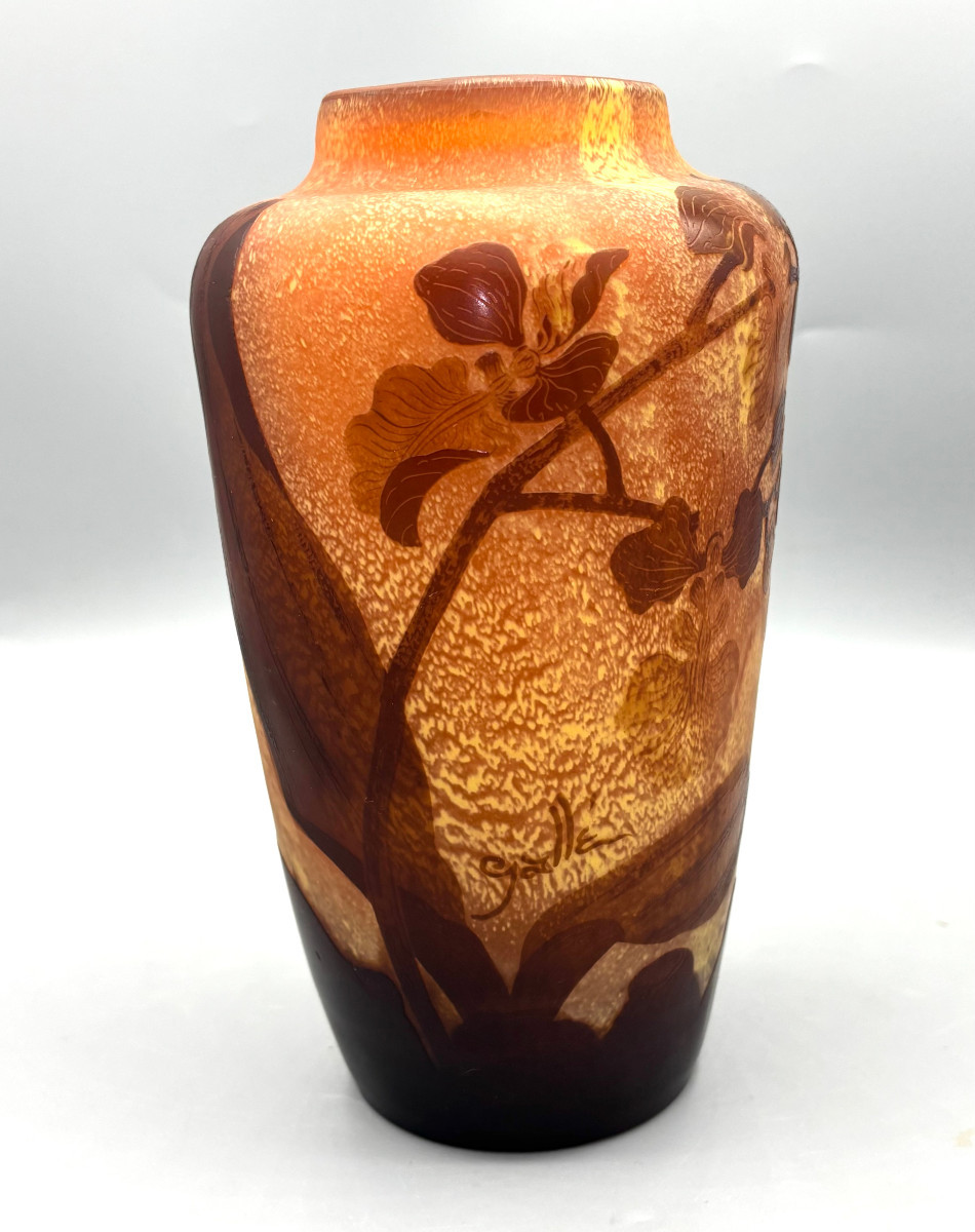 Vase Art Nouveau Aux Orchidées Emile Gallé à Nancy-photo-2