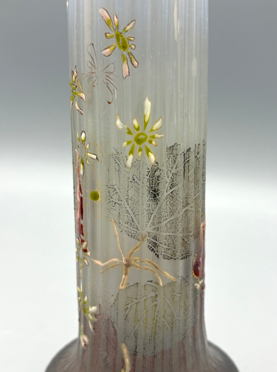 Art Nouveau Vase Emile Gallé Crystal Factory Nancy-photo-1