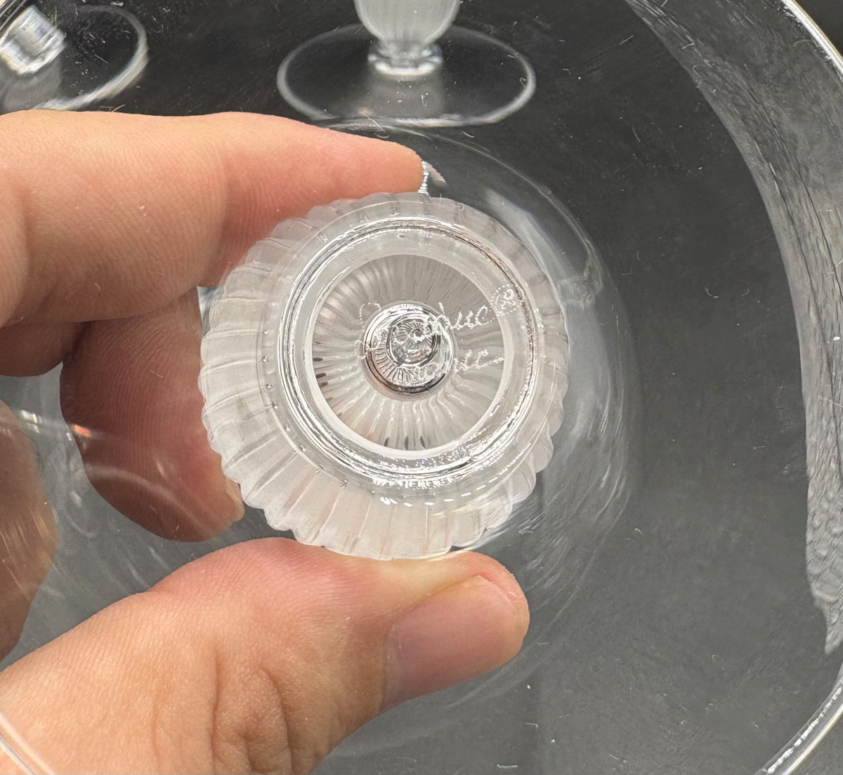 6 Verres à Eau N° 1 en Cristal Lalique France modèle Langeais-photo-4