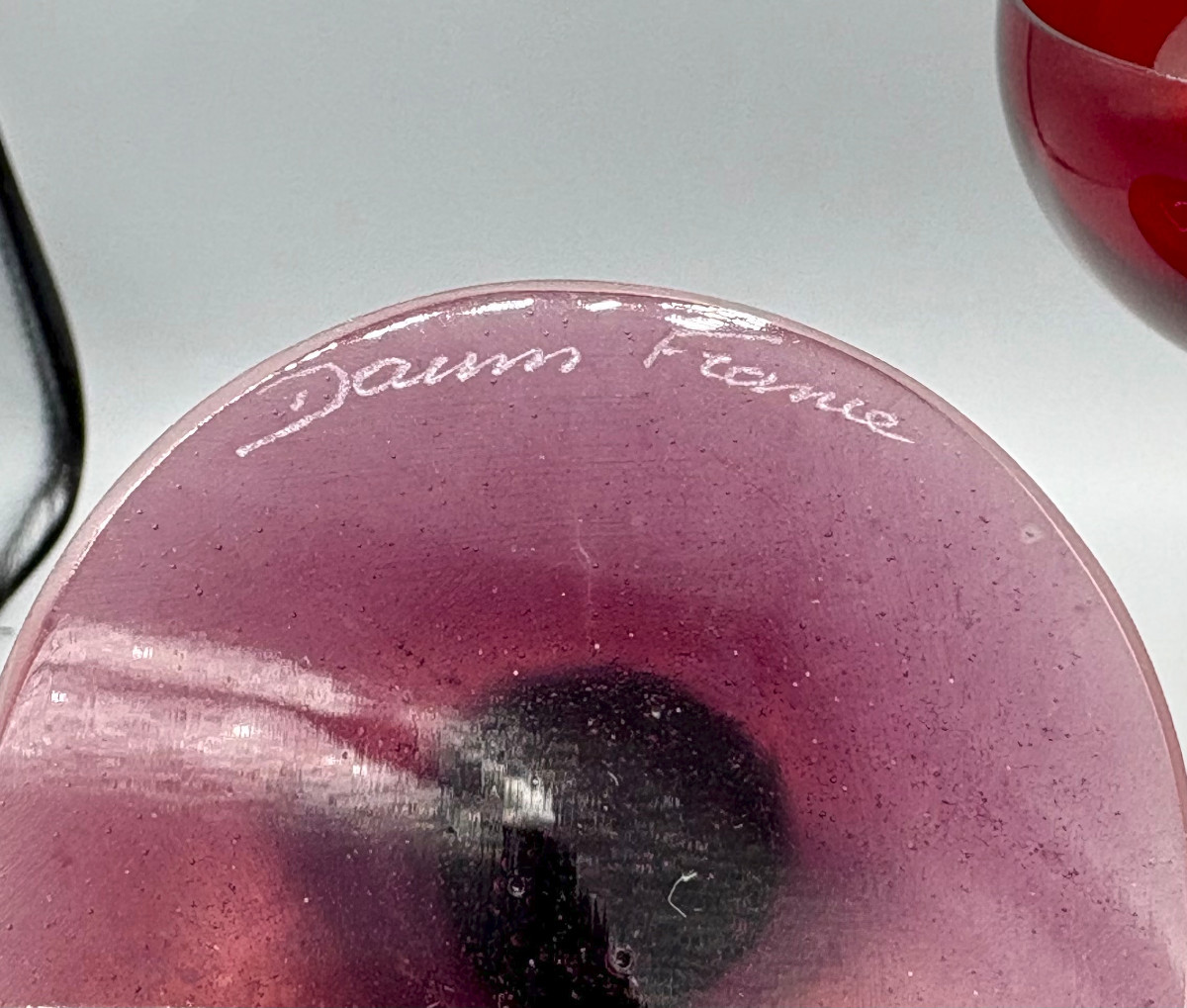 Pair Of "chalice" Model Glasses Daum France And Salvador Dali-photo-4